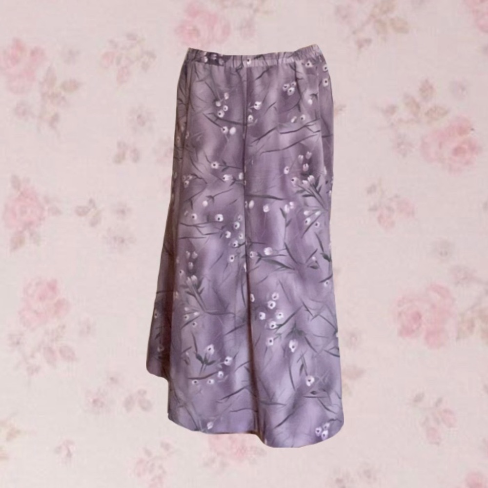 Floral Cottagecore Midi Skirt